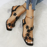 Plus Size Women's Casual Chunky Heel Sandals