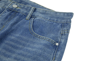 Washed Loose Wide-leg Jeans For Men And Women