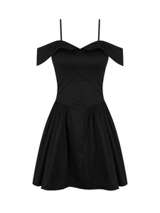 Foreign Trade Fashion Women's Wear New Off-shoulder Hot Girl Little Black Dress