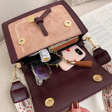 The New Fashion Hit Color Crossbody Small Square Bag