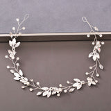 Women's Handmade Pearl Crystal Soft Chain Headband