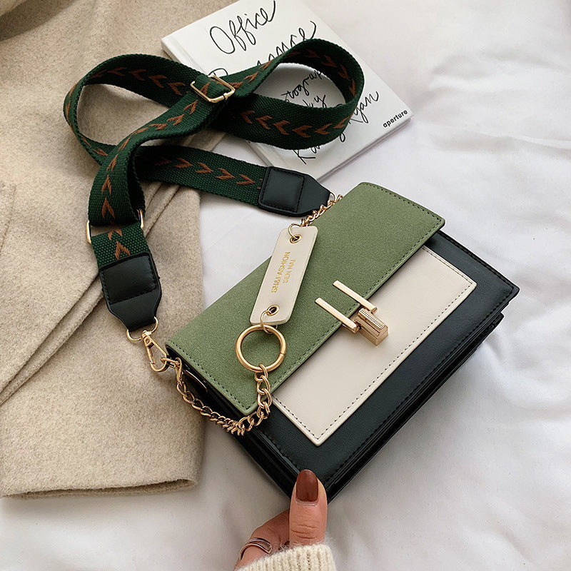 Korean fashion matte shoulder bag small square bag