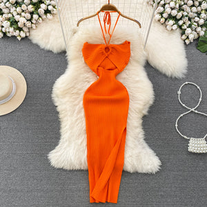 Women's Fashion Knitted Bottoming Dress