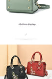 European American Fashion Floral Print Decorative Women's Shoulder Crossbody Handbag