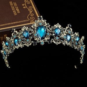 Baroque Rhinestone Crystal Bridal Crown