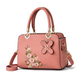 European American Fashion Floral Print Decorative Women's Shoulder Crossbody Handbag