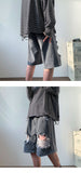 Ripped Denim Men's Fashion Brand Summer Outer Wear Loose Shorts