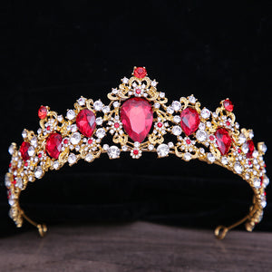 Baroque Rhinestone Crystal Bridal Crown