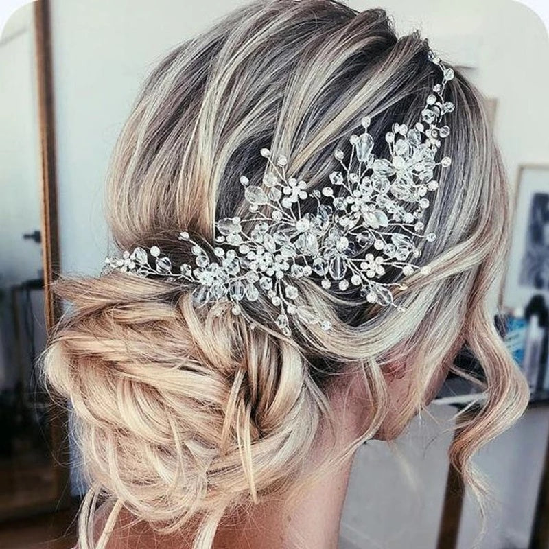 Crystal Bridal Hair Piece Rhinestone Party Hair Accessories