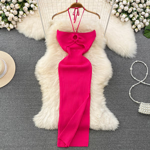 Women's Fashion Knitted Bottoming Dress