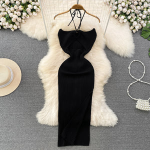 Women's Fashion Knitted Bottoming Dress