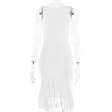 Summer Slim Skinny Sleeveless Dress For Women Fashion Party Club Dresses