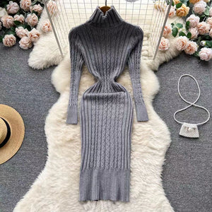 Women's Slim-fit Hip-wrapped Temperament Dress