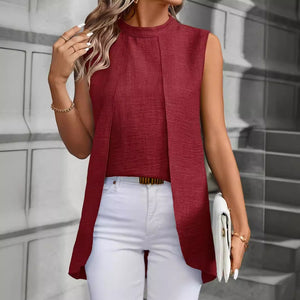 Irregular Draping Top Shirt For Women